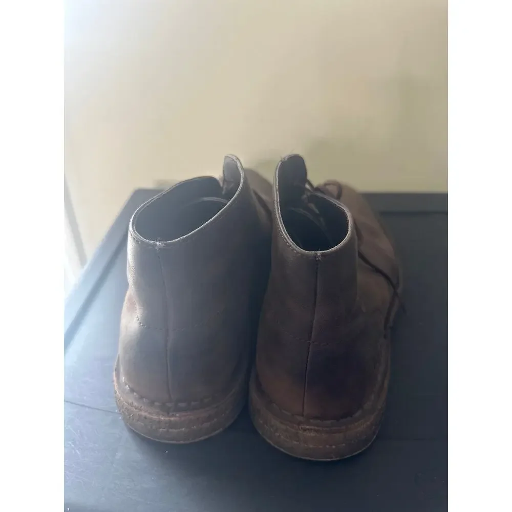 UGG BOOTS Leighton Chukka Ankle MEN SIZE 9 Brown Leather Lace Up N